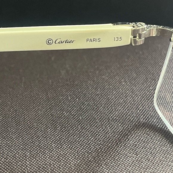 Cartier Women's Glasses in Cream - Picture 5 of 11
